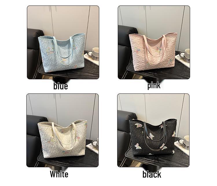 Stylish Casual Commute Shoulder Bag: Fashionable, Large-Capacity Tote for Students