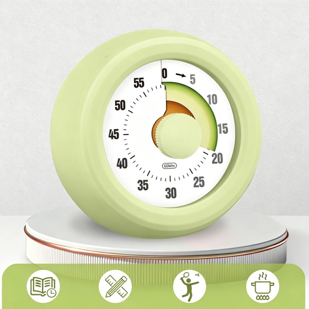Round Visual Countdown Timer Fruit Pattern 60 Minute Time Management with Alarm Kids Study Classroom Kitchen Cooking Home Use3
