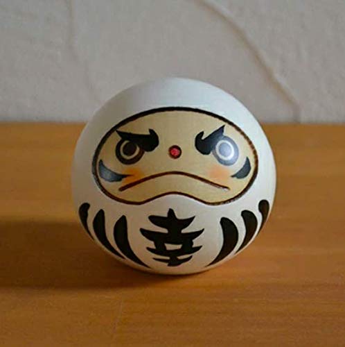 Usaburo Kokeshi Happy Daruma Vyrobeno z přírodního dřeva Figurine [Kokeshi White], Japonsko,