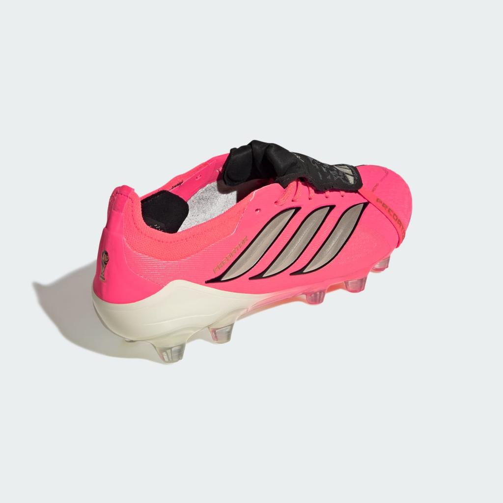 adidas PREDATOR ELITE Fold-Over Tongue Hard Ground Football Boots HP9969 Unisex Performance Sports Shoes Solar Turbo / Thermal Chrome / Core Black