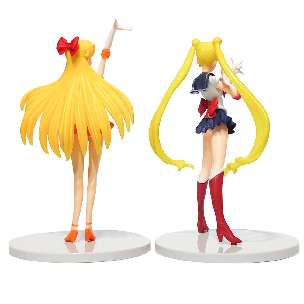 Anime Sailor Moon Action Figure Model Gifts Collectible Figurines for Kids 17cm 5 Pieces In A Set