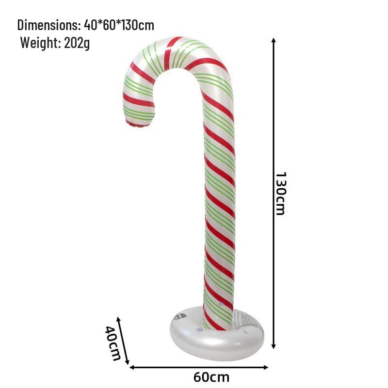 Christmas Inflatable Windmill & Lollipop Standee Decoration Set