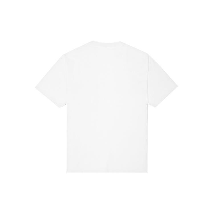 Men's Converse Skeleton Printing Knit Round Neck Short Sleeve White 10022195-A01