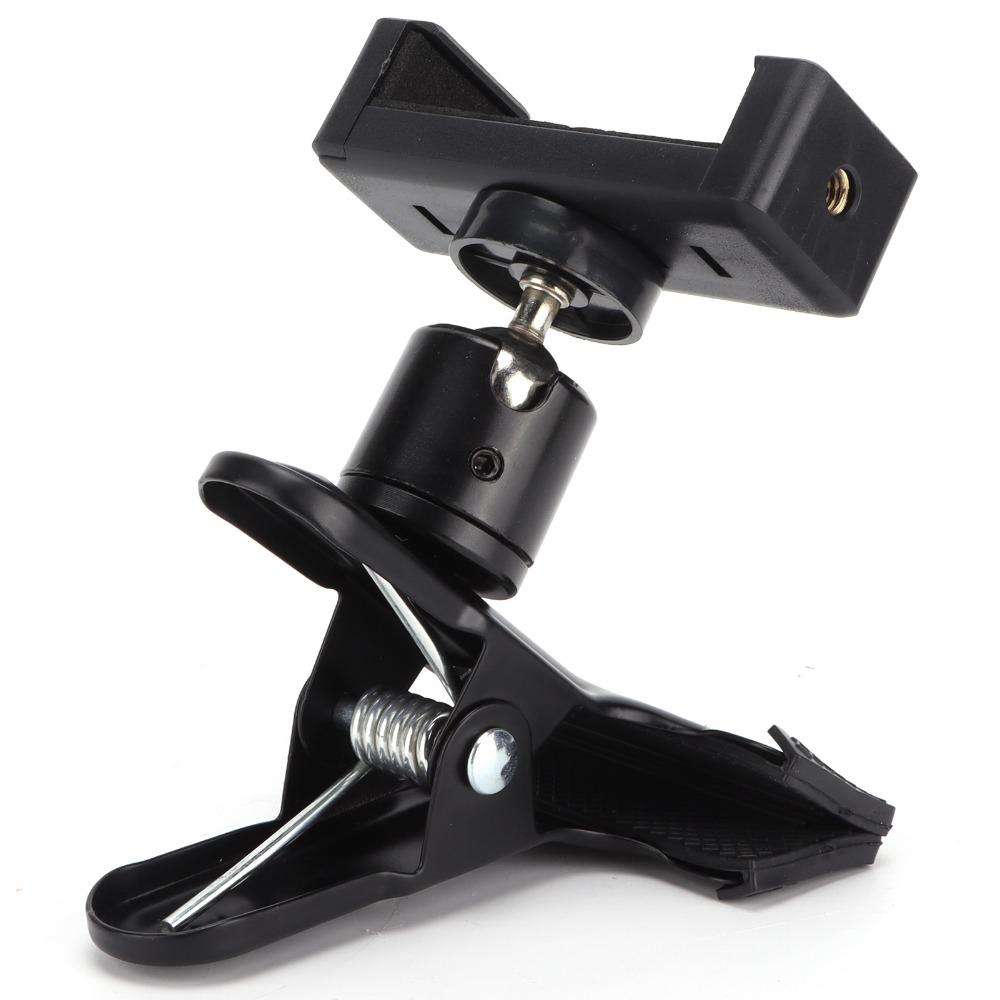 360° Rotatable Headstock Phone Mount Clamp Design Clip Phone Holder For Viewing
