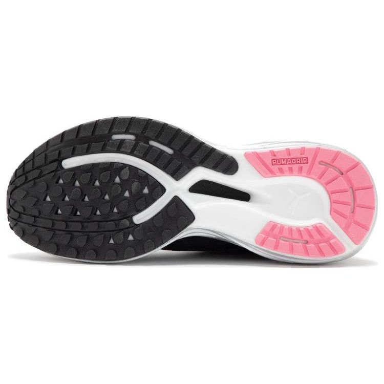 Puma Deviate Nitro 2 Marathon Series Women Sneakers Black Yellow-Blaze Strawberry-Burst 378684-01