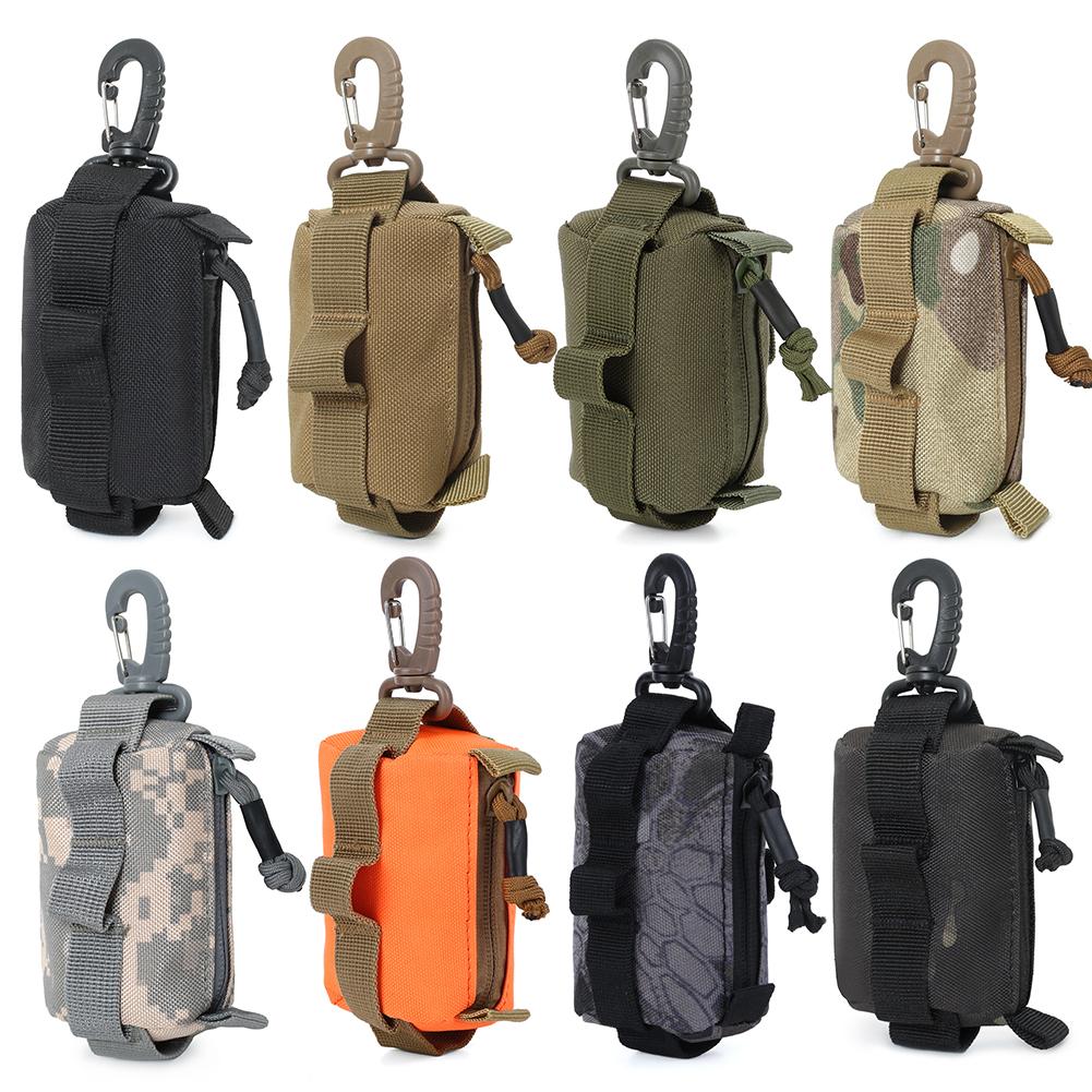 Borsa Portachiavi Tattica Molle In Nylon - EDC Pouch Da Cintura Per Escursionismo, Campeggio E Caccia, 16x5.5cm