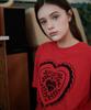 Eoboneoseu Heart Print T-Shirt [Red]