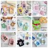 Cartoon Animal Keychain: 3-Inch Transparent Card Holder & Storage Sleeve