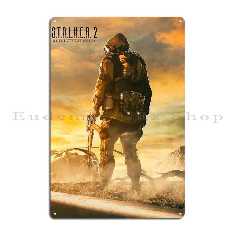 Stalker Heart Of Chernobyl Game Art Metal Plaque Designs Cinema Wall Cave Club Pub Tin Sign Poster