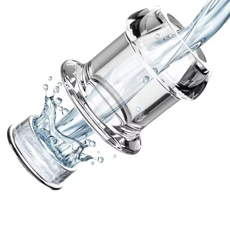 Hollow Speculum Peeking Anal Beads Butt Plug with Stopper Expander Tunnel Transparent Anus Dilation Expansion Prostate Massage