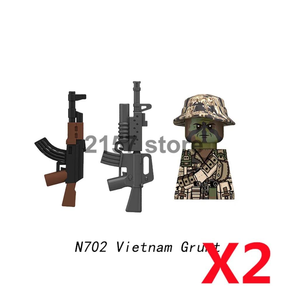 Military Soldier Figure Building Block Weapons Ranger Camouflage Vietnam War US Special Forces KSK Medical Bandit Thief Toy Gift