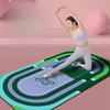 Tappetino per Yoga Tappeto Tappeto Ammortizzante Double-Side Ecologico Colorato con Motivo ad Anelli Tappeto per Esercizi per Decorazione Domestica