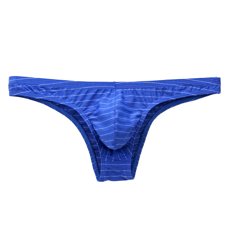 1 buc Chiloți tanga cu talie joasă și pungă subțire, respirabili din nailon/poliamidă, ridică fesele, lenjerie intimă pentru bărbați