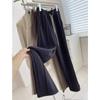 Composite Fleece Thickened Warm Elastic Waist Loose Straight Leg Casual Pants