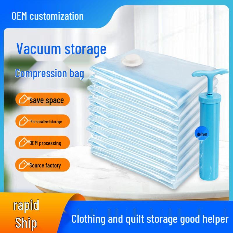 Extra Large Vacuum Compression Storage Bag for Clothes and Quilts