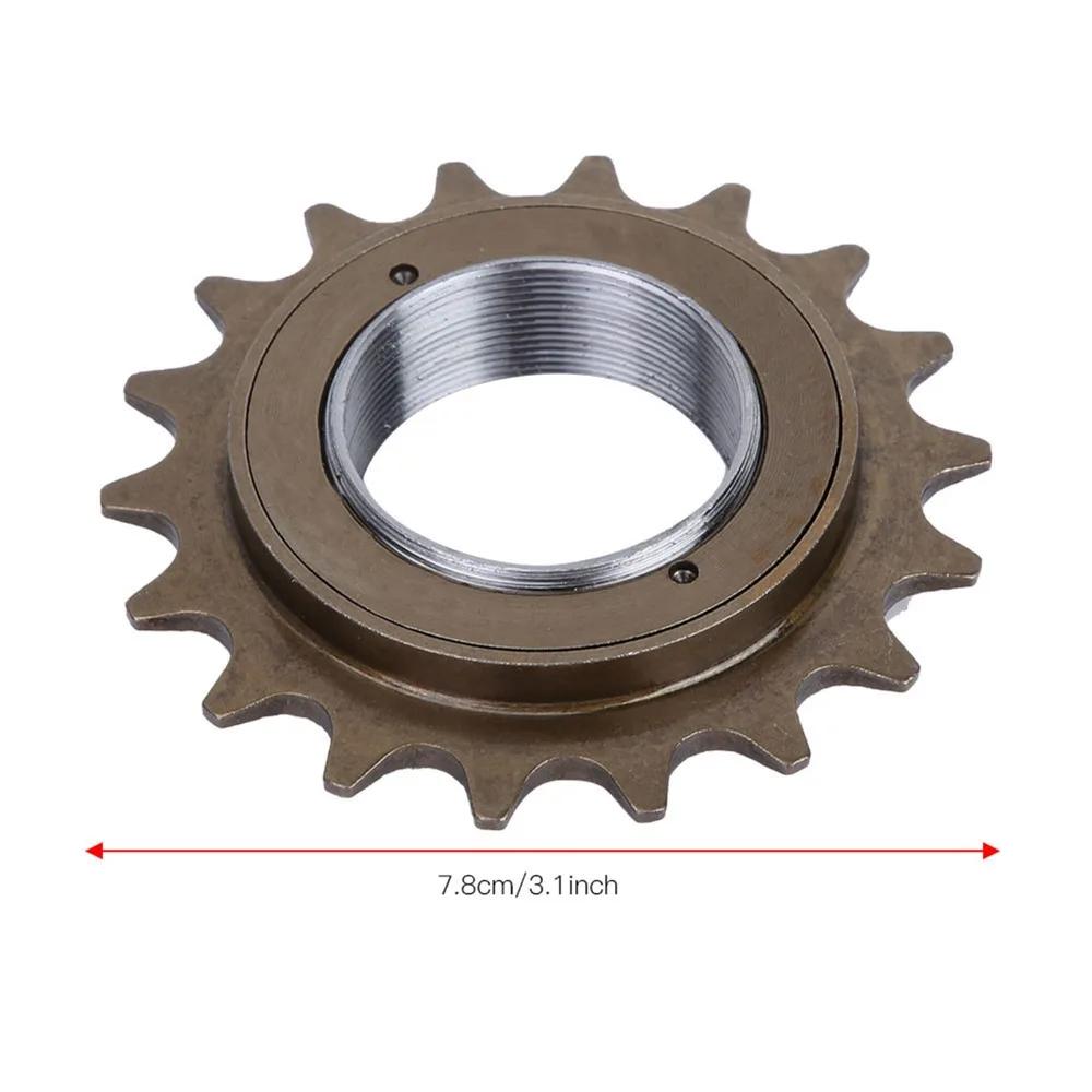 18 Teeth Bike Freewheel Steel 7.8cm Diameter Single Speed Freewheel Easy Installation Fixed Gear Freewheel Bicycle Accessory