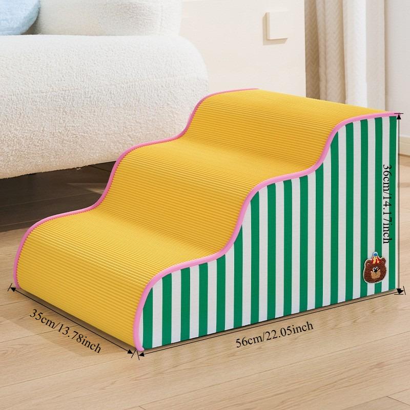 Pet Stairs Wave Dog Climbing Slopes Elderly Dog Home Small Dogs Multi Step Pedals Pet Ramp for Small Dogs