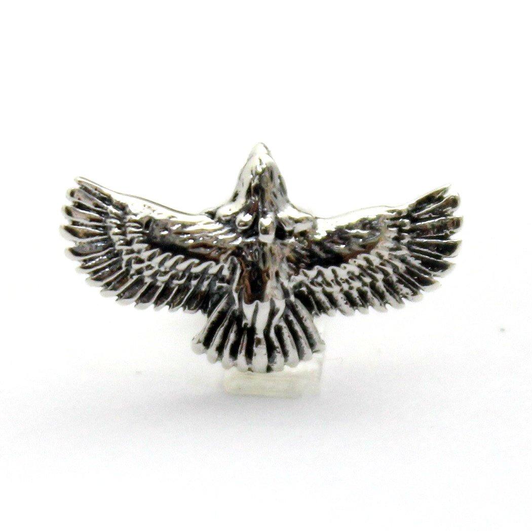 

good vibrations eagle hawk silver earrings