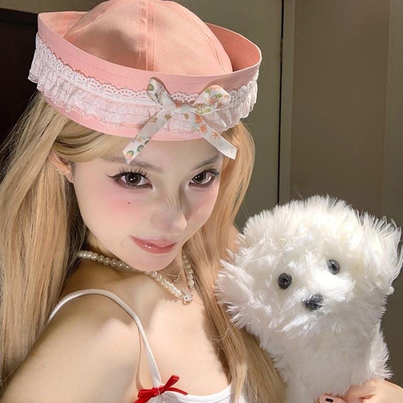 Soft Sweet Beret Hat British Stylish Hat Crushable Hat Fashionable Western Hat for Women Vintages Look