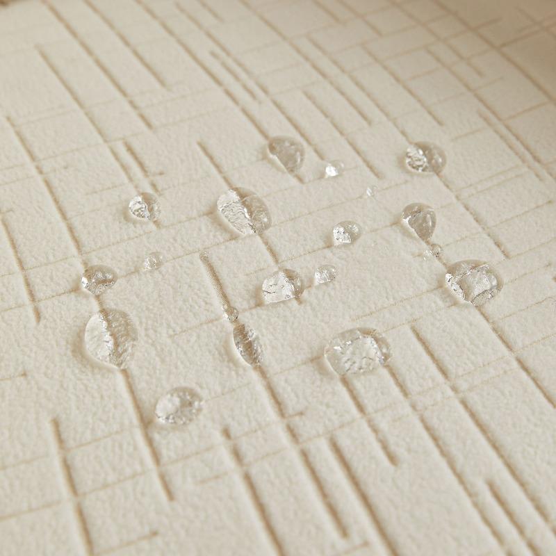 Wasserdichte Jacquard-Stoff-Stuhlhusse Rutschfest Staubdicht Vollabdeckung Elastische Hülle Modischer Minimalistischer Armlehnen-Stuhlschutz