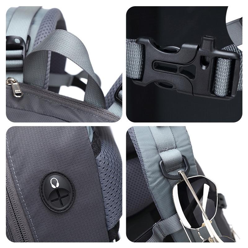 40L Men Backpack Nylon Waterproof Casual Outdoor Travel Backpack Ladies Hiking Camping Mountaineering Bag Youth Sports Bags