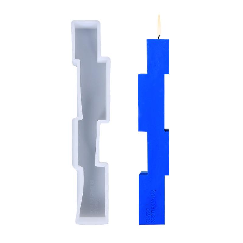 

Long Strip Silicone Candle Mold Church Candle Mould Irregular Cylinder Candle Mold Handmade DIY Candle Making Supplies