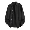 Men's Casual Comfortable Long-Sleeve Shirt Cardigan With Lapel Collar Top