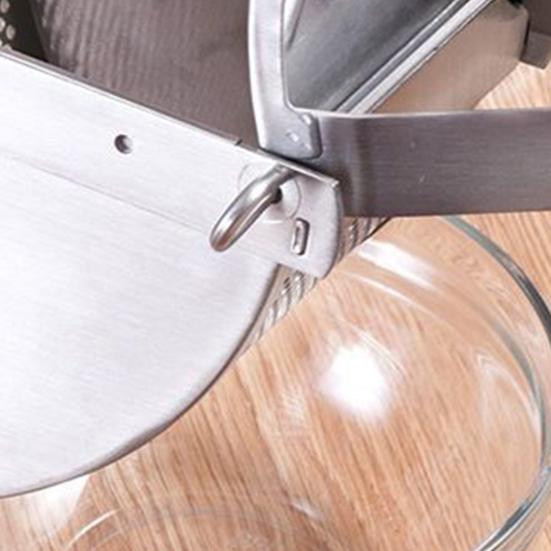 Stainless Steel Potato Ricer Heavy-Duty Masher for Food Vegetables Dishwasher Safe Essential Kitchen Tool for Smooth Puree & Mashed Potatoes