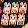 6pcs Red Color Chinese Red Envelopes Cartoon Cartoon Red Packets New Year Red Hongbao  Birthday Gift