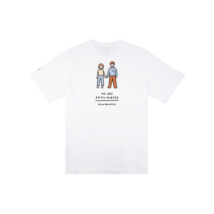New Balance Men s New Balance x ZERO PER ZERO Crossover Limited Cartoon Character Short Sleeve White NEA3V973-WT XXL