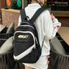 Student School Bag Women Large Capacity Contrast Color Backpack