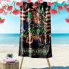 Name Custom Poison Band Print Beach Towel, Large Soft Quick Dry Towel for Beach Camping Swimming
