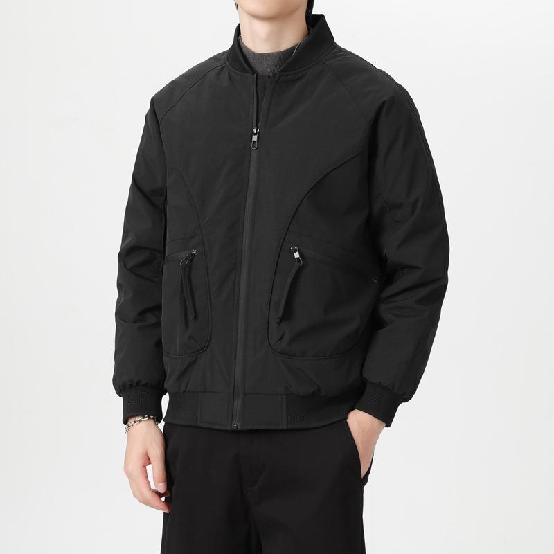 Down Jacket% White Duck Down Men's Winter Anti-wrinkle Flying Baseball Collar Jacket Men's Cold-resistant Jacket