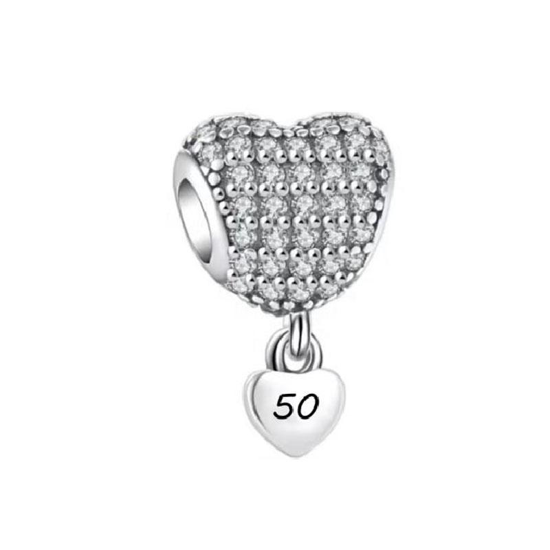 Vergoldete Europäische Perlen Goldene Blume, Papa 18. Anhänger Passend für Original Armband DIY Halskette Schmuck Geschenk