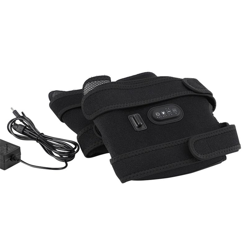 Heated Massage Knee Pads Extended Heating Knee Pads With 4 Motors 5 Massage Modes Warming Knee Massage US Plug