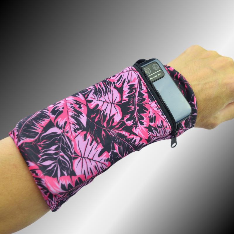 Elastic Outdoor Running Armband: Close-Fitting Wrist Bag for Mobile Phone & Keys