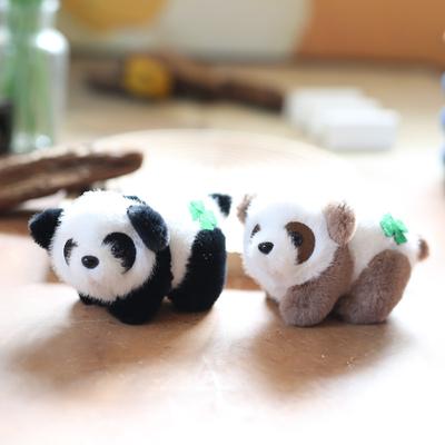 Niedlicher, niedlicher kleiner Panda-Anhänger, Plüschtier, Puppe, Riesenpanda, Tasche, hängende Dekoration, Schlüsselanhänger, Puppe