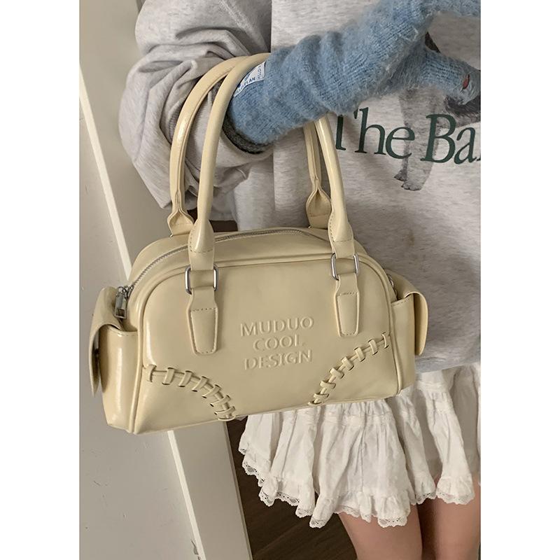 Koreanische Version von modischen Damenhandtaschen, Schultertasche mit großem Fassungsvermögen, 205 neue Retro-Schulter-Achseltasche, Arbeits-Pendler-Kissen-Tasche