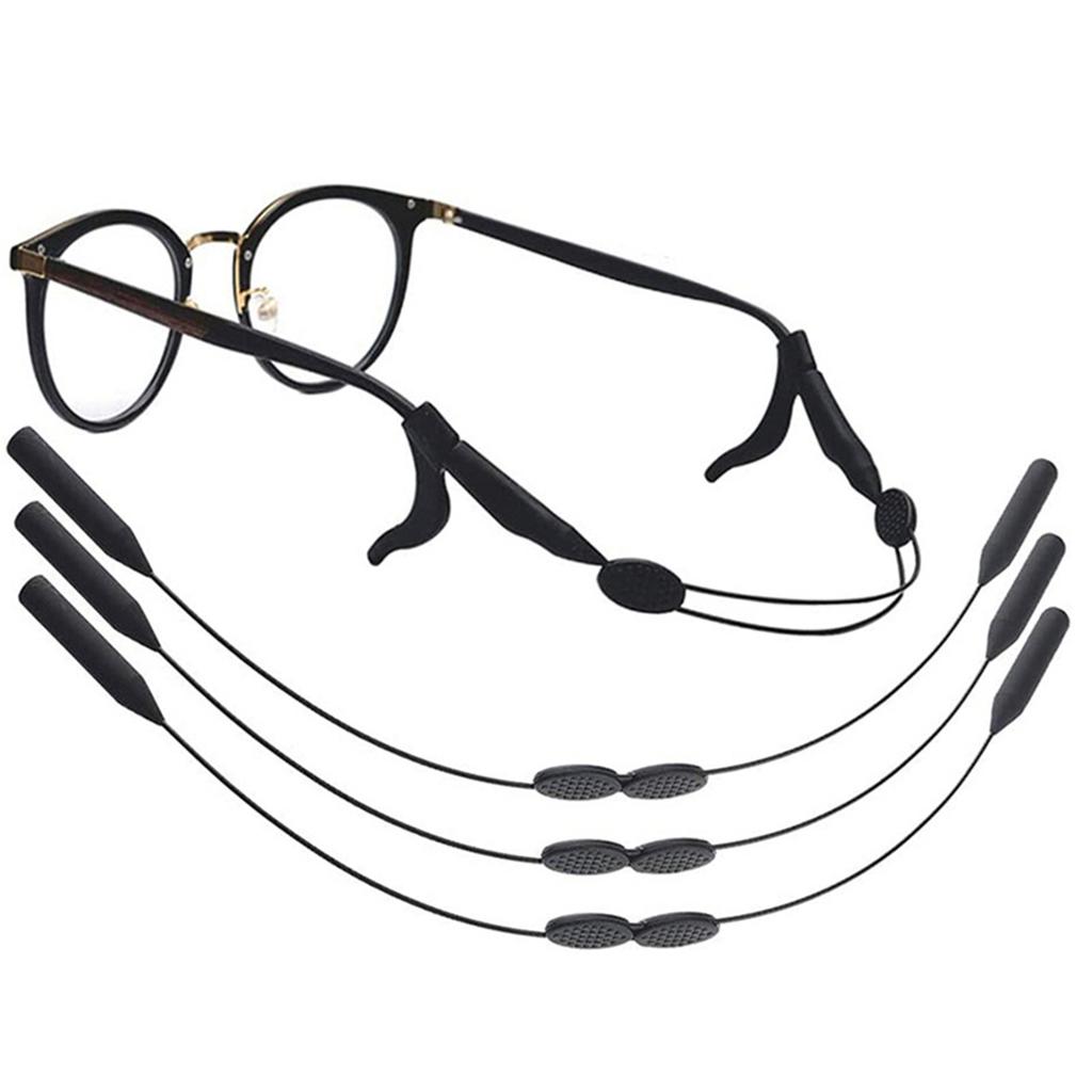 1 Stück Verstellbarer Rutschfester Brillenhalter Universalpassform Brillenband Sportsonnenbrille Unisex Halter Riemen Lanyard