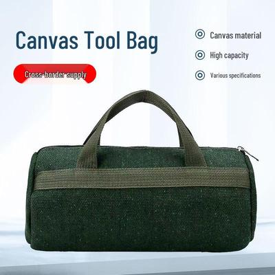 Large Capacity Canvas Tool Bag for Electricians - Wrench & Tool Storage