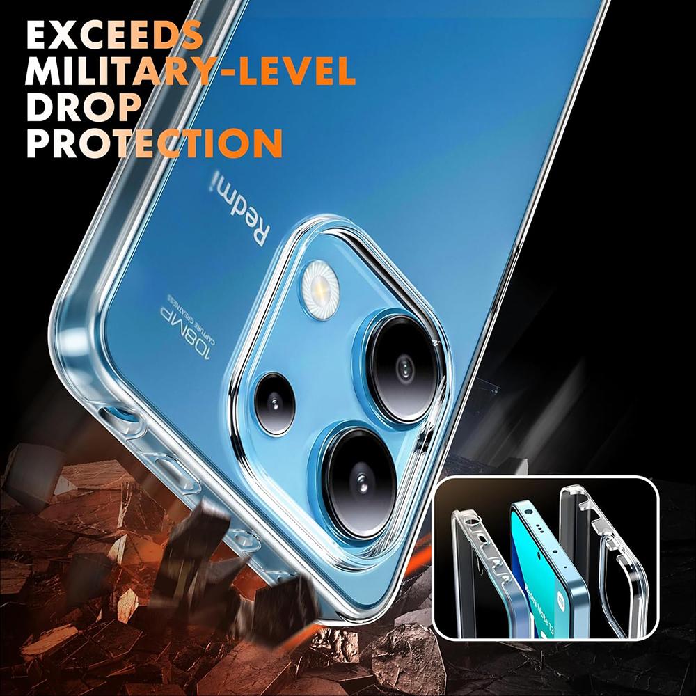 360° Full Cover Case For Xiaomi Redmi C C Note   11 10 9 Pro Plus Pro+ 4G 5G Clear Hybrid PC Hard Cover Silicone Shell