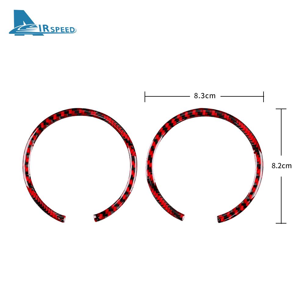 Real Soft Carbon Fiber Speedometer Frame Sticker for Mercedes Benz Smart 451 Fortwo 2008 2009 2010 2011 2012 2013 2014 2015