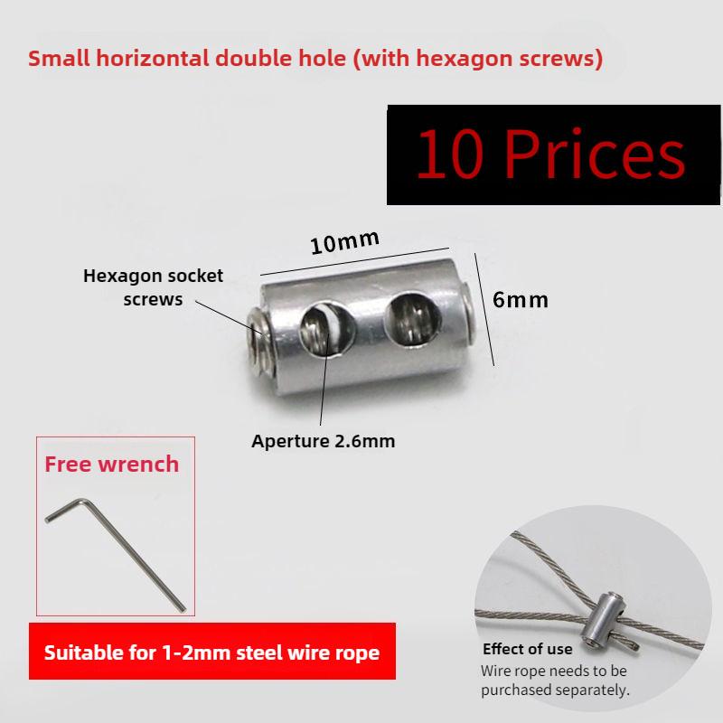 Stainless Steel Self-Locking Chuck Universal Buckle Complete Collection Fixed Buckle Steel Wire Rope Buckle Locking Hub Lock