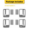 Chrome Door Handle Covers For Ford F-250 F-450 F-350 Super Duty 4Doors 1999-2016