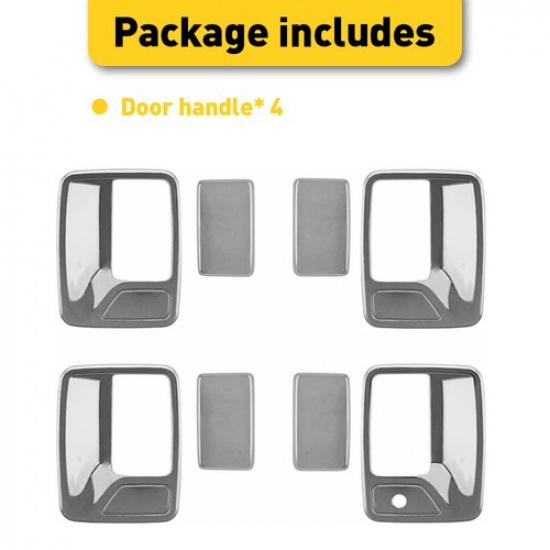 Chrome Door Handle Covers For Ford F-250 F-450 F-350 Super Duty 4Doors 1999-2016