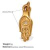 2026 DIY Pendant Necklace Fortune Amulets 18K Gold Plated Stainless Steel Charms Protection Luck Pendants for DIY Jewelry Making