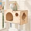 Large Space Wooden Bird House Bite Resistant Parrot Mating Box Creative Parrot Breeding Box  Aviary