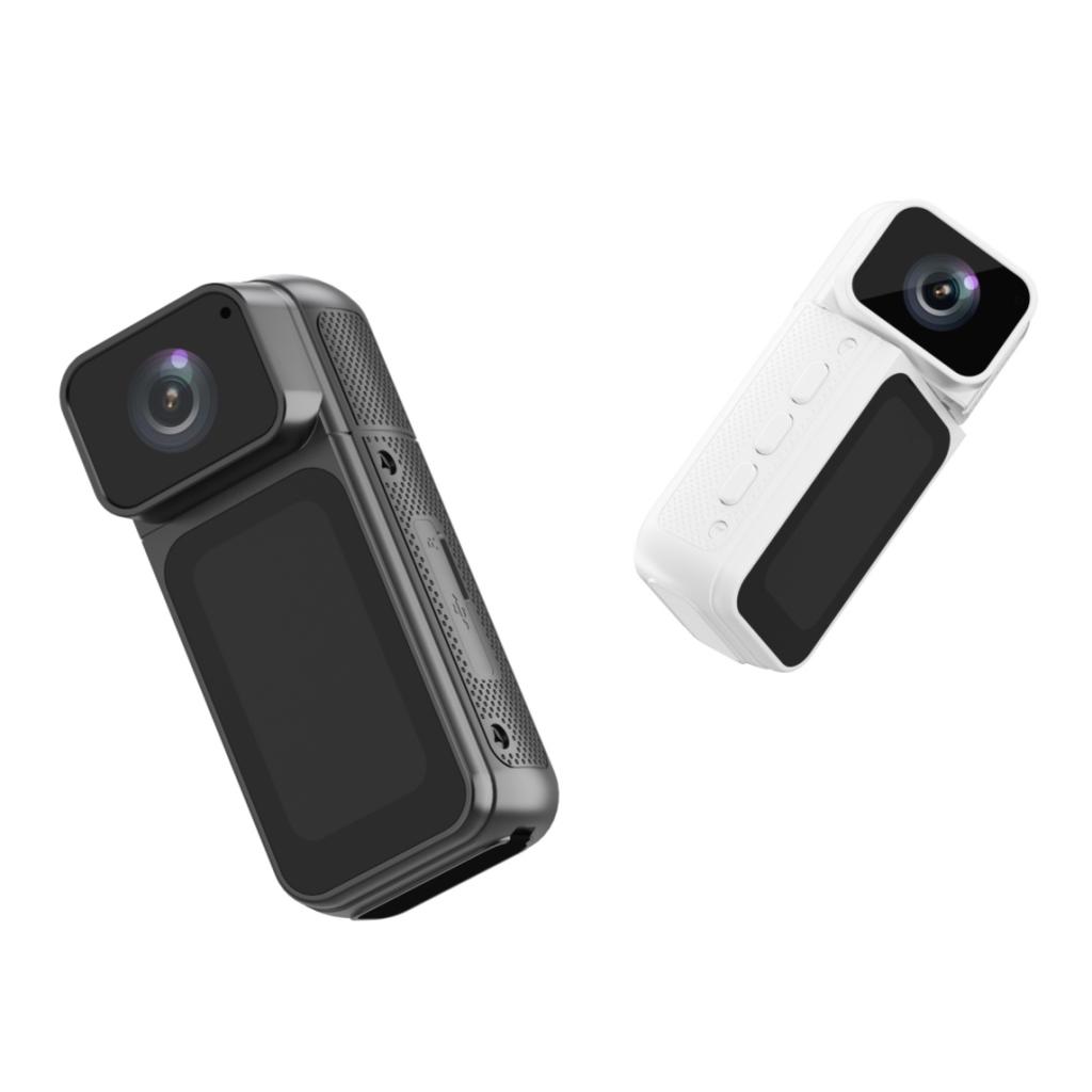 New S80 Big Screen Tiny Thumb Camera 1.47inch IPS Hands-free Portable Camera 180° Twise Lens 2.7K 1080P Long Lasting Battery Anti-loss Mp4 Mini Cam