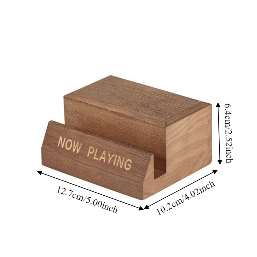 Single Holder Wooden Vinyl Record Holder Natural LP Display Shelf Album Display