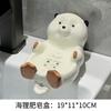 Automatic draining creative panda soap box soap box storage rack household ceramic soap dish holder bathroom accessories